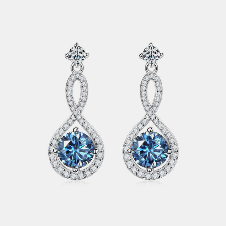 1 Carat Moissanite 925 Sterling Silver Earrings - Lily Of Jamaica