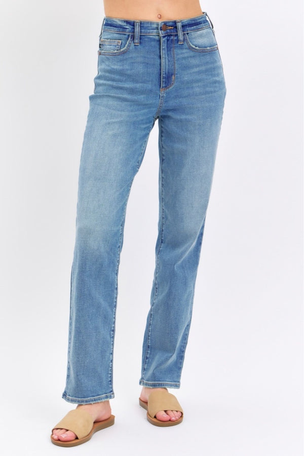 Jean droit taille haute bleu Judy