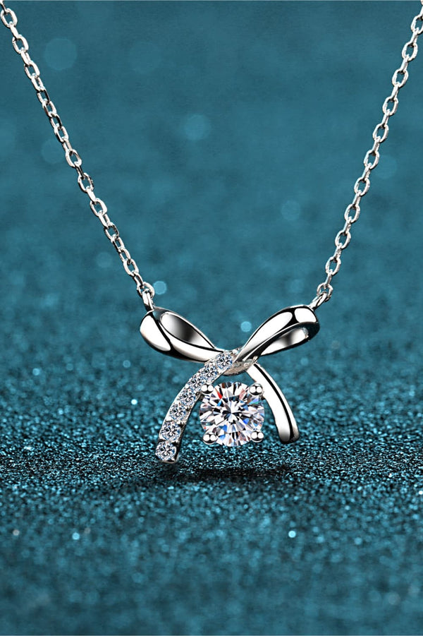 Collier en argent sterling 925 avec moissanite