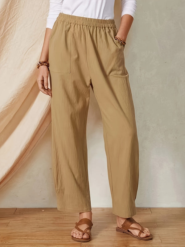 Pantalon taille élastique avec poches