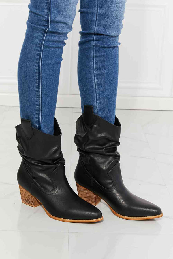 Bottes de cowboy MMShoes Better in Texas Scrunch en noir